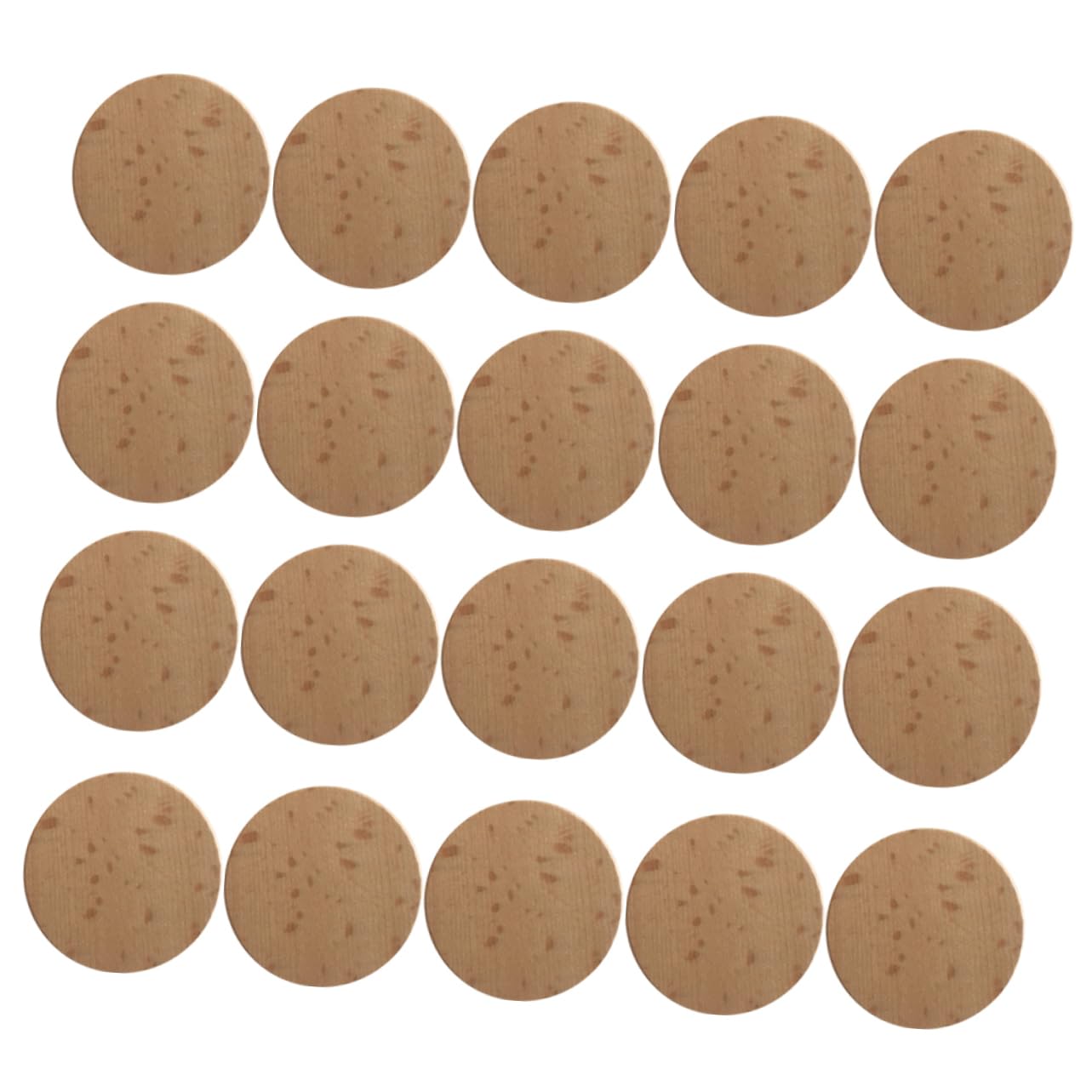 Hohopeti 120stücke Naturholzscheiben Ohne Loch Handgefertigte Runde Holzchips Unbemalte Holzscheiben Für Diy-bastelarbeiten Holzosamente Zum Bemalen