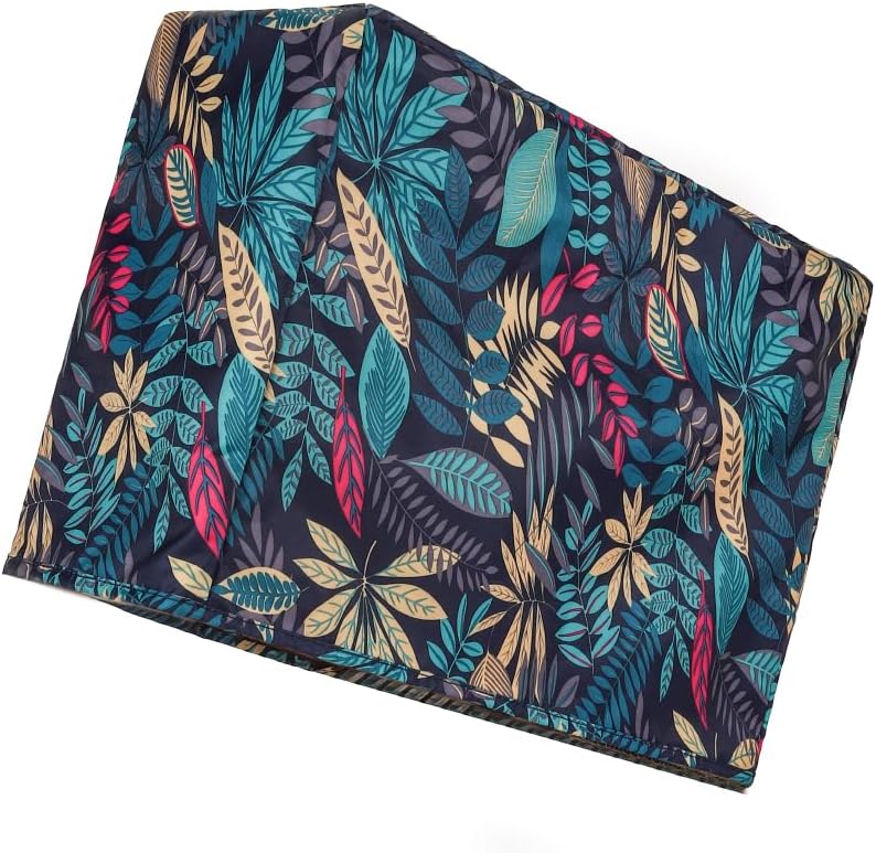 Sewing Machine Dust Cover, 17.3 x 13 x 7.5 inches, Compatible with Standard Singer Brother Janome Machines (leaf print, 17.3 x 13 x 7.5 inches)