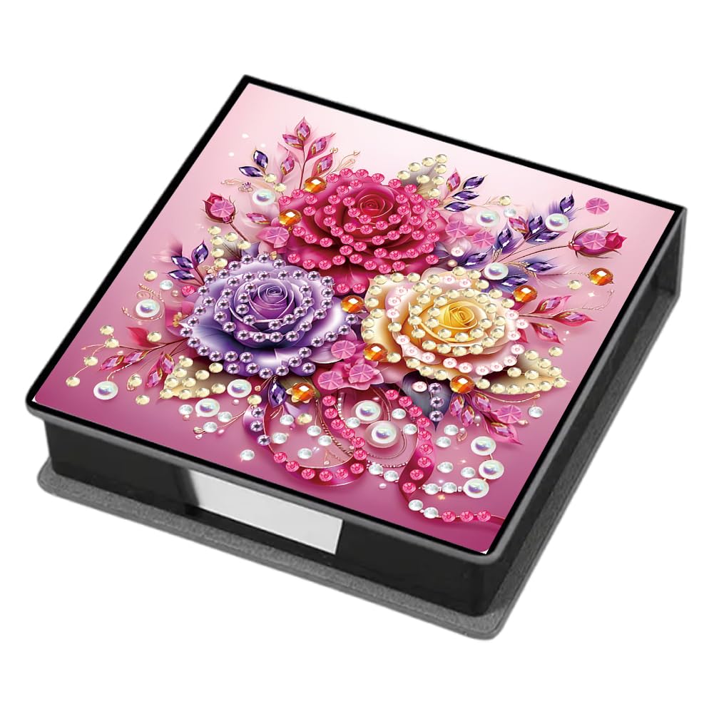 Fiorky S Diamond Painting Accessorie, Leather 5D Diamond Painting Kit Note Box With 160 Heet Diamond Art Notebook Box For Home Office Chool Upplie Holiday Gift For Adult Kid
