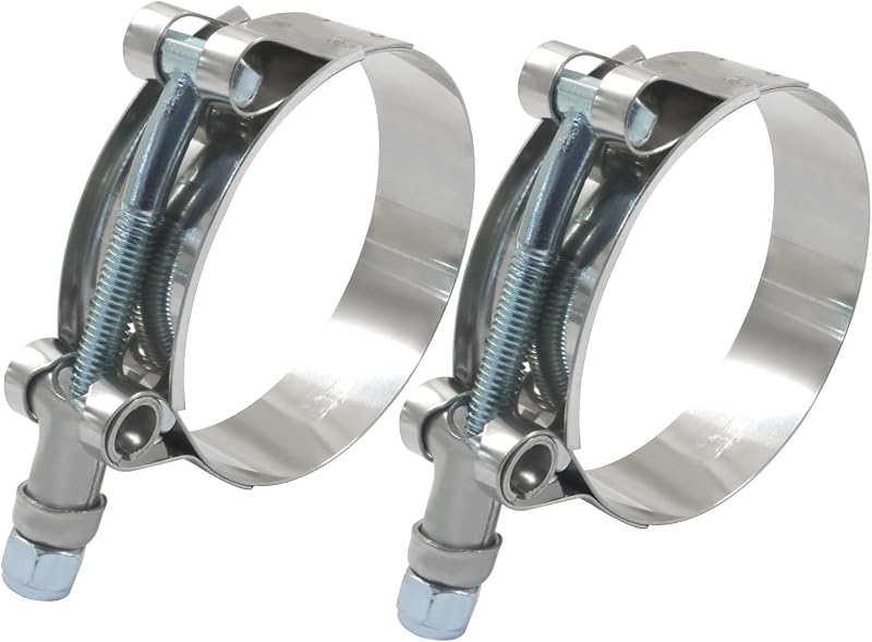 Abraçadeiras T-bolt para mangueira de 2 polegadas Cionyce – Conjunto com 2 unidades