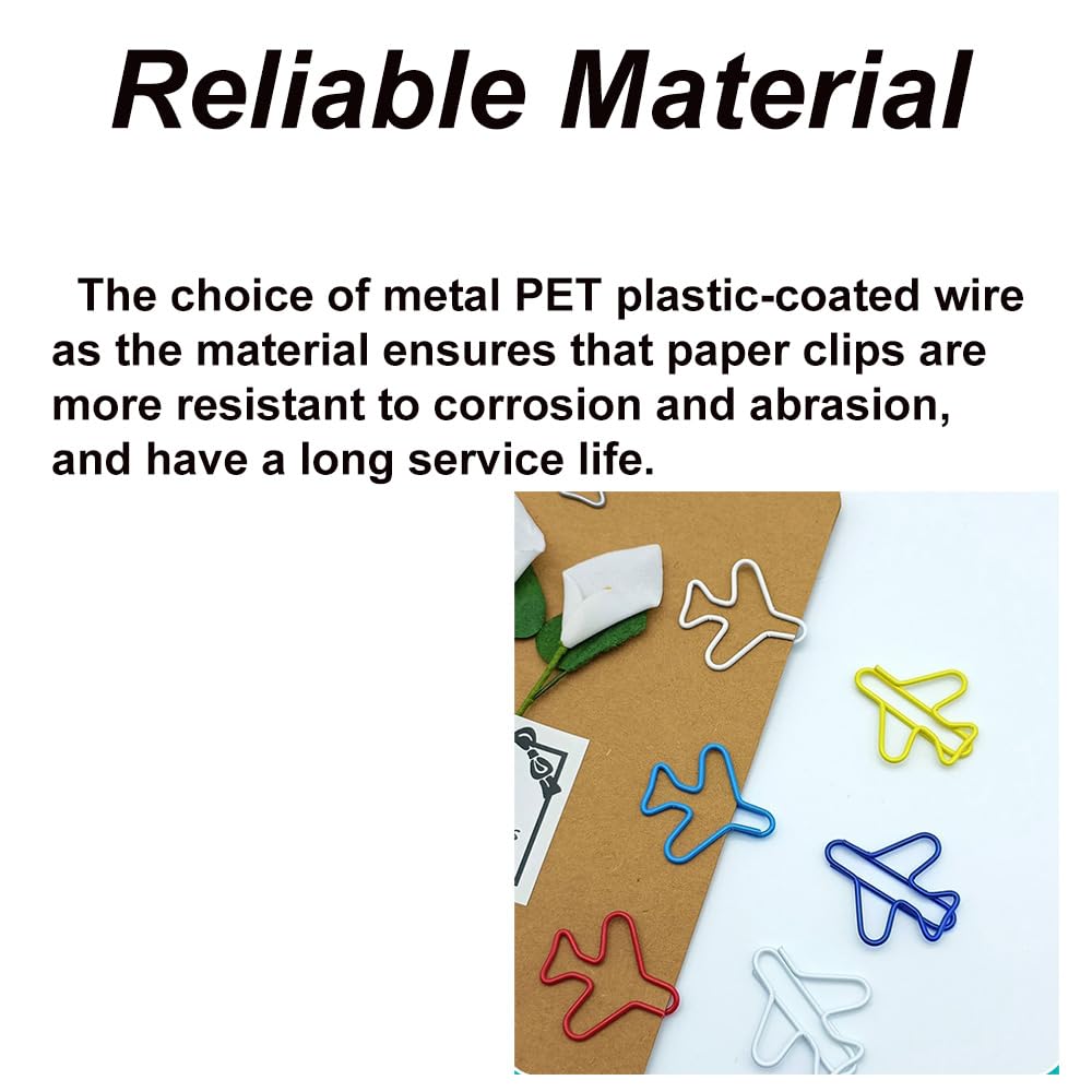 Paperclips set, 12x paperclips met elk 6x vliegtuig en auto, als decoratie of bladwijzer. Paperclip I Paper Clips, paperclips of bladwijzer, voor kantoor of thuis, S004
