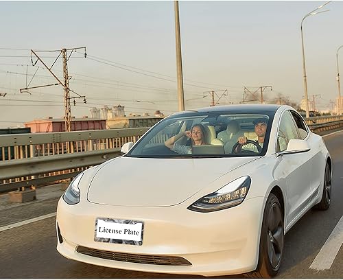 Miniatura 9 de oFloral Marco de matrícula de aleación de aluminio I Love My German Shepherd, corazón rojo con pata de perro, aplicable a los estándares de EE. UU.,