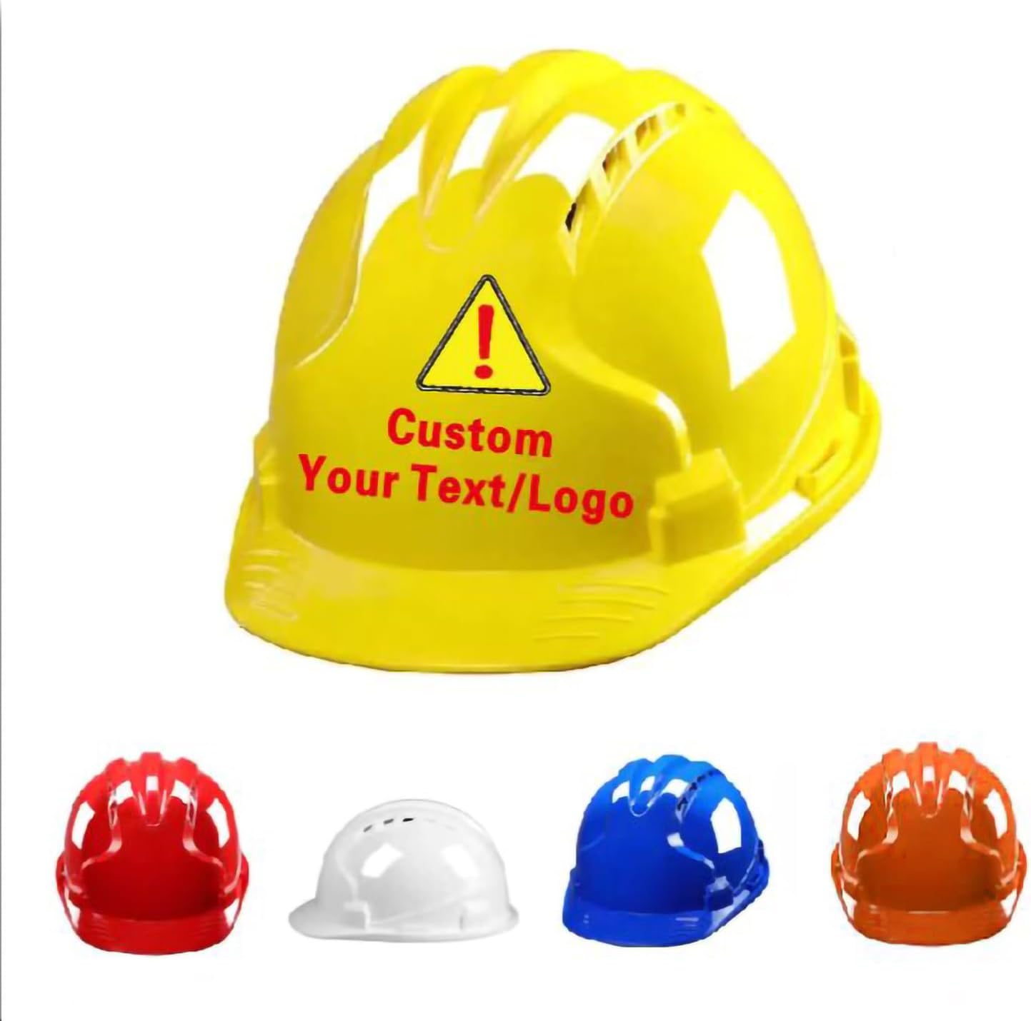 Custom Construction Helmets with Vents Custom Hard Hats Bulk