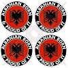ALBANIA Albanian Born & Stolz 50mm Auto & Motorrad Aufkleber x4 Vinyl Stickers