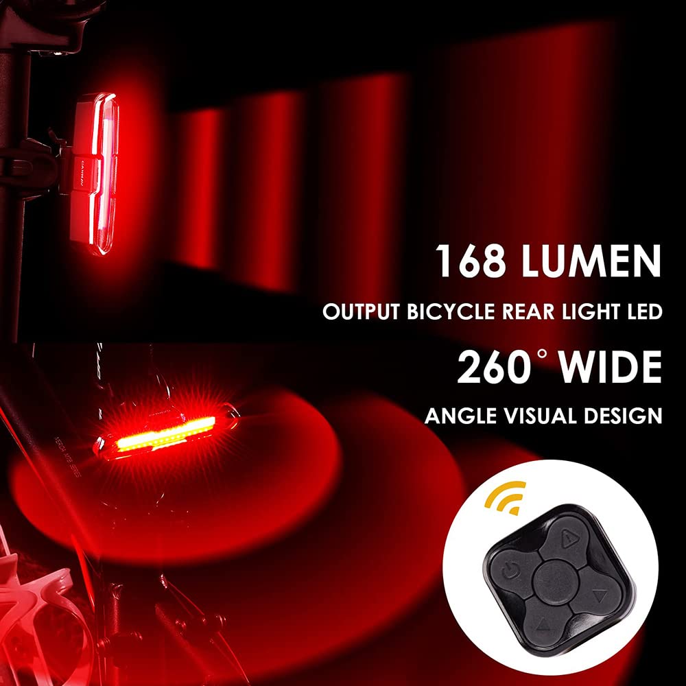 TIORU Smart Bike Light Rear USB Ricaricabile Bicicletta Lampada Torcia Elettrica Ciclismo Lanterna MTB Accessori LED Coda Luce