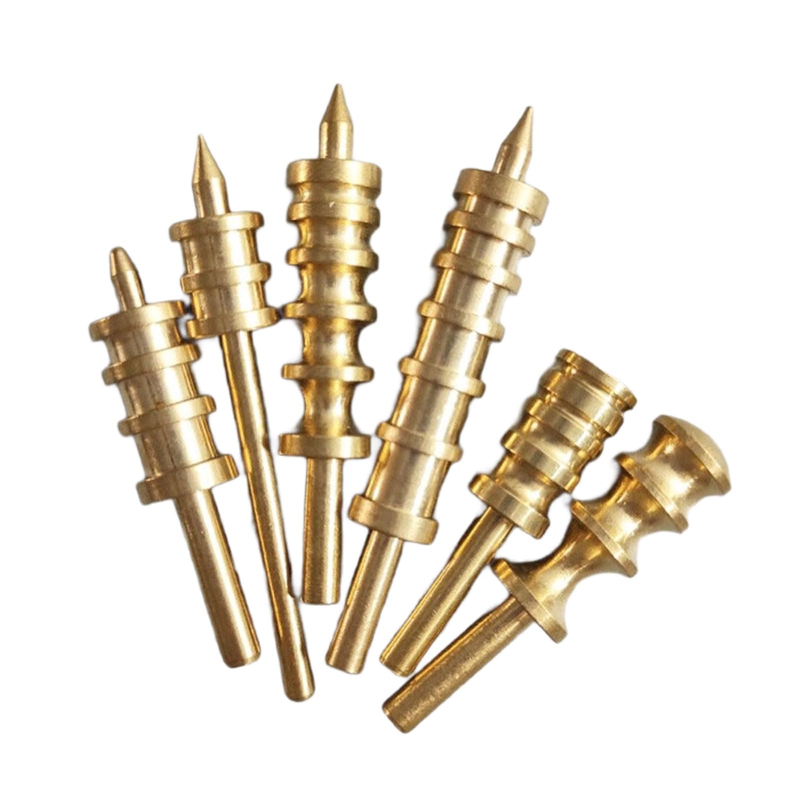Jazuaiao 6Pieces Leather Craft Burnishing Tool for Polishing Grinding Leather Working Tool 2-6 Grooves Edging Burnisher Professional