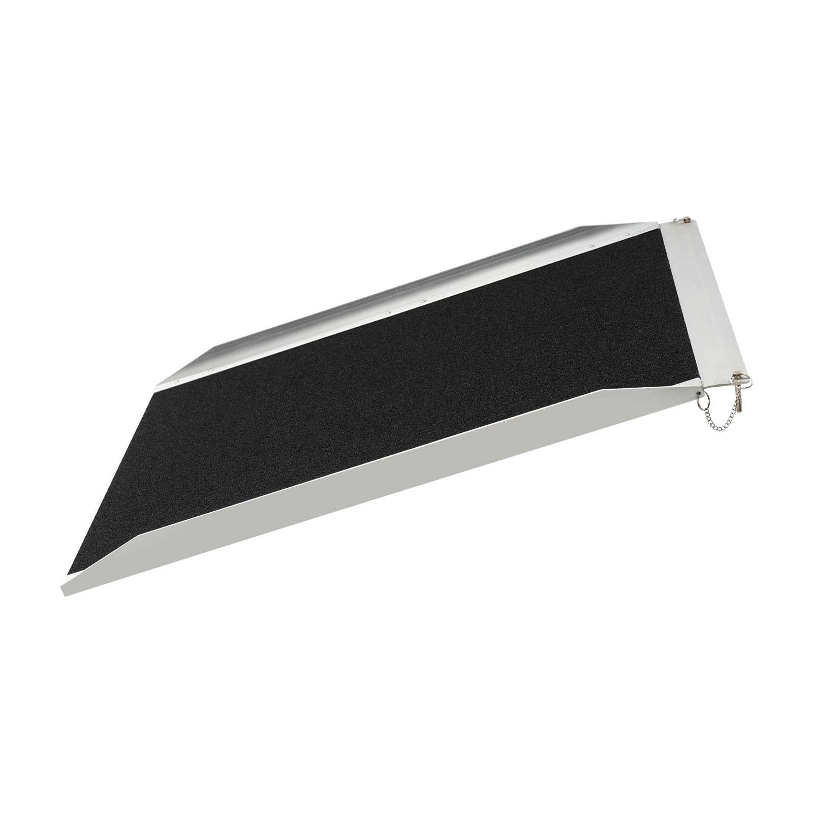 Rampa para silla de ruedas de aleación de aluminio, 272 kg, capacidad de carga, 91,5 x 73 x 5 cm, dimensiones de 72 cm, ancho útil, rampa de aluminio, altura de umbral, asa de transporte, superficie