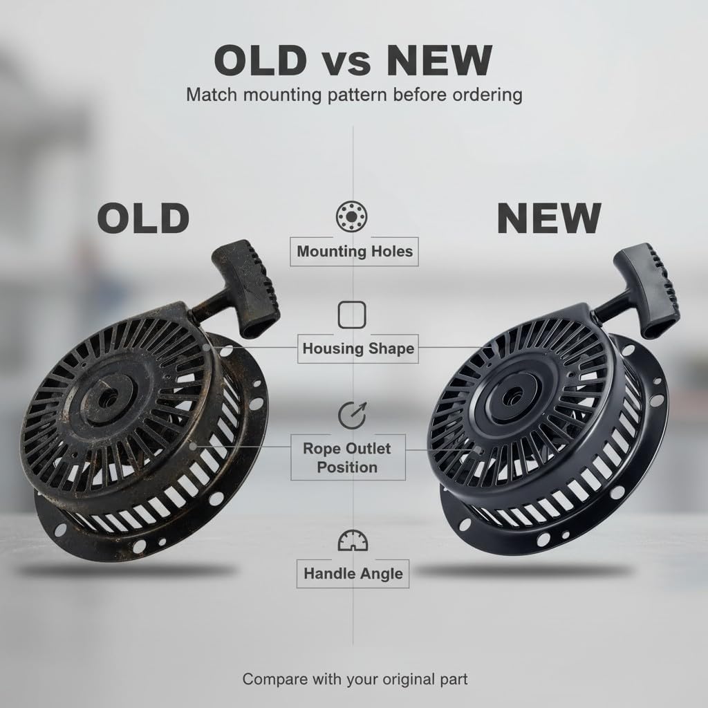 Fit for Hipa 590788 Recoil Starter Assembly for Tecumseh 590671 590748A 590748 590746 590736 590704 OHH50 OHH55 OHH60 OHH65 HM100 HM90 Engines Pull Start Replacement Parts