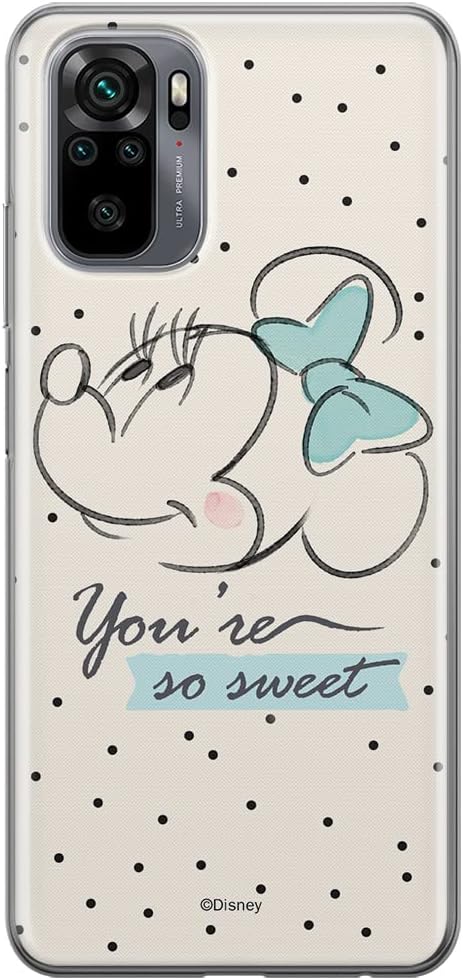 ERT GROUP Mobile Phone case for Xiaomi REDMI Note 10/ 10S Original and Officially Licensed Disney Pattern Minnie 042 optimally adapted to The Shape of The Mobile Phone, case Made of TPU