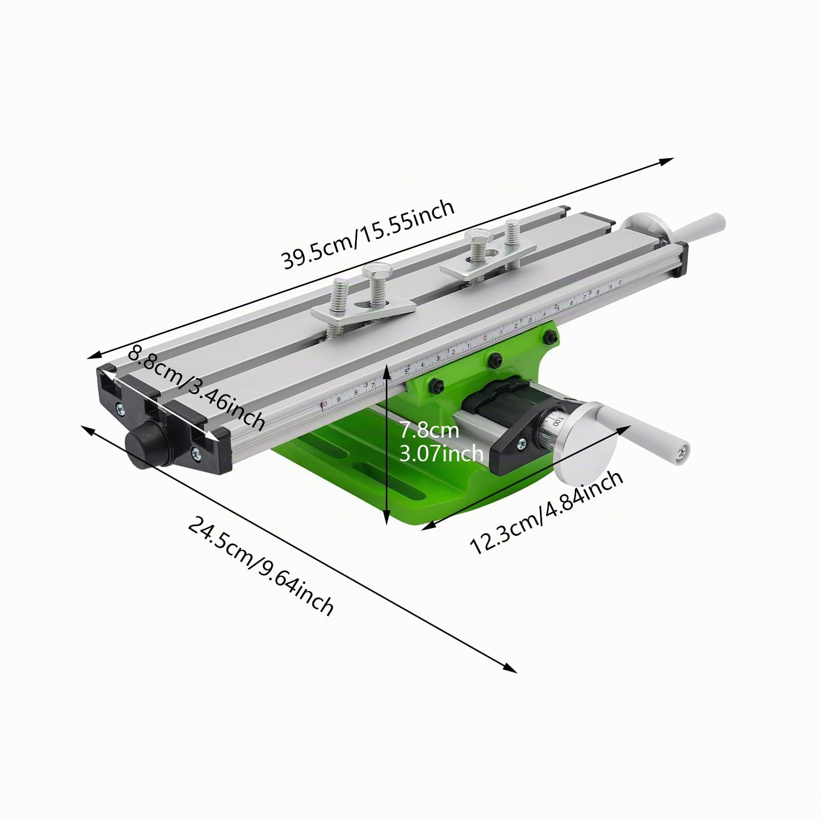 X Y - Tavolo a croce 310 x 90 mm, regolabile, tavolo da lavoro multifunzione, con scale di precisione