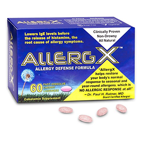 AllergX Allergy Defense Formula - 60 Tablets - All Natural & Patented Formula to Attack The Root Cause of Symptoms - Non Drowsy Formula for Congestion, Sneezing, Runny Nose