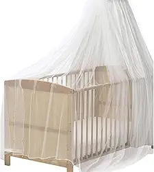 Mosquiteiro Berço Bebê Teto Rede Tela Mosquiteira Véu Tule Cama Cortinado