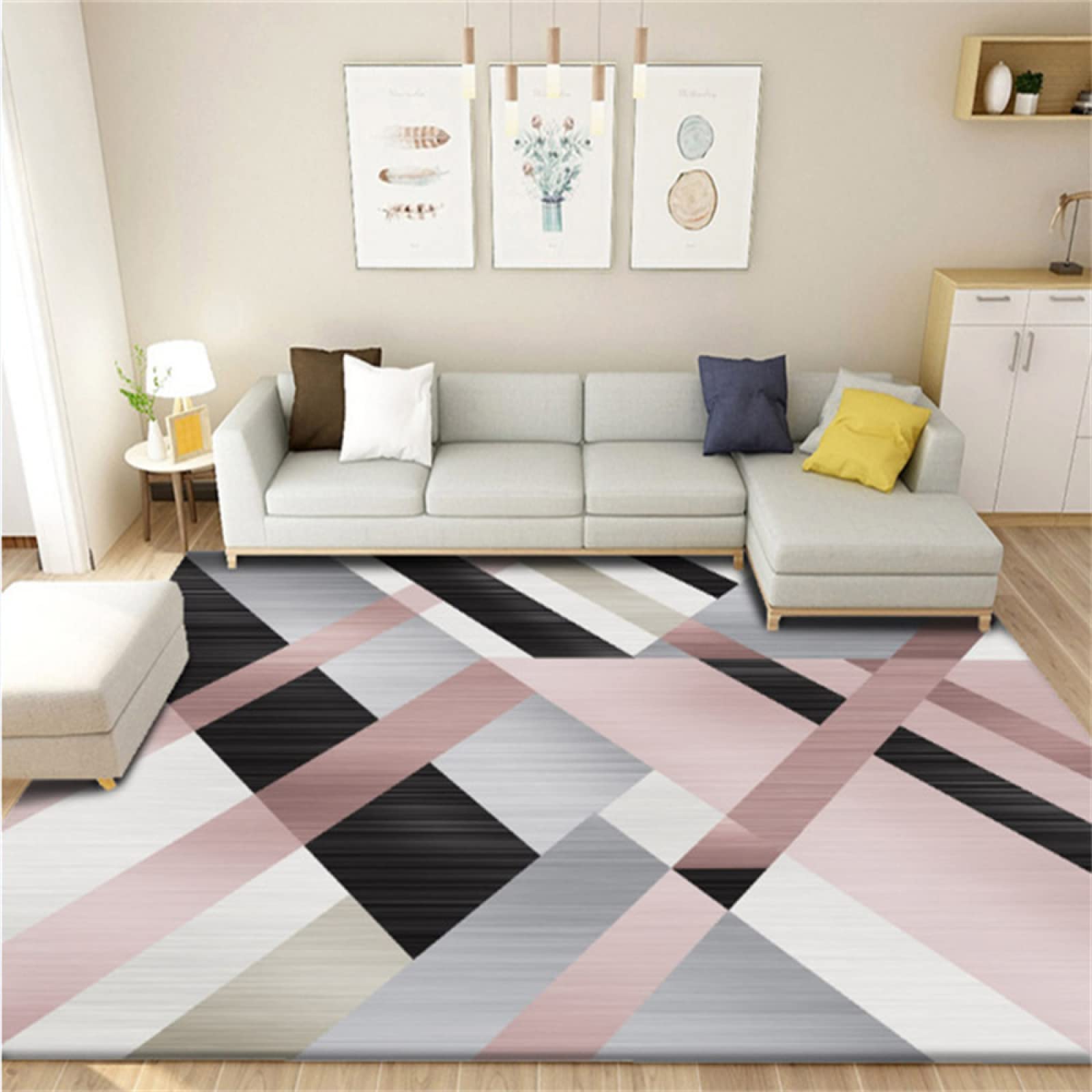 Tapis moquette grand format 180x280cm moderne et résistant