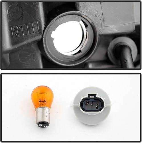 Miniatura 6 de ACANII - Para Nissan Rogue 14-15 Select 2008-2013, faros delanteros halógenos para conductor + lado del pasajero