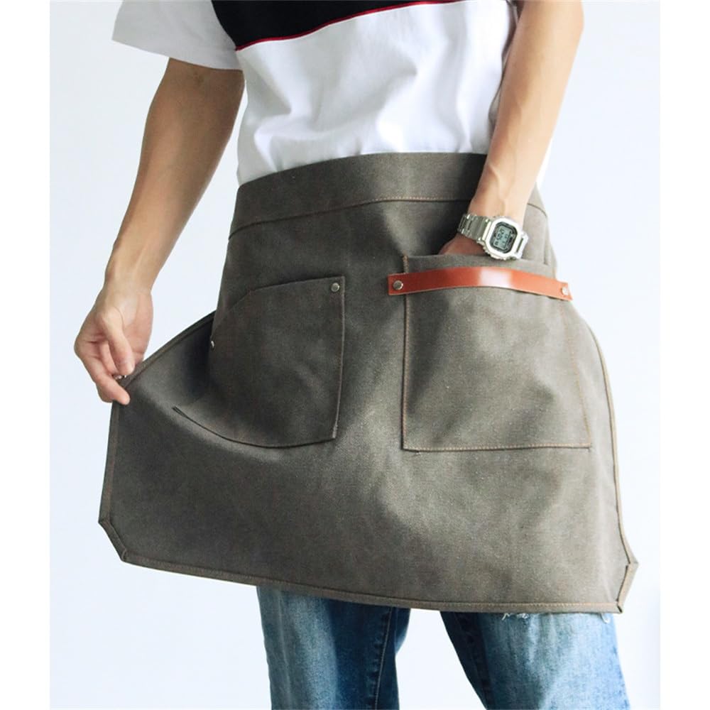 Halbe Schürze Halbleinen-Schürze for Herren und Damen, for Restaurant, Küche, Western-Food, Café, Kellnerschürze