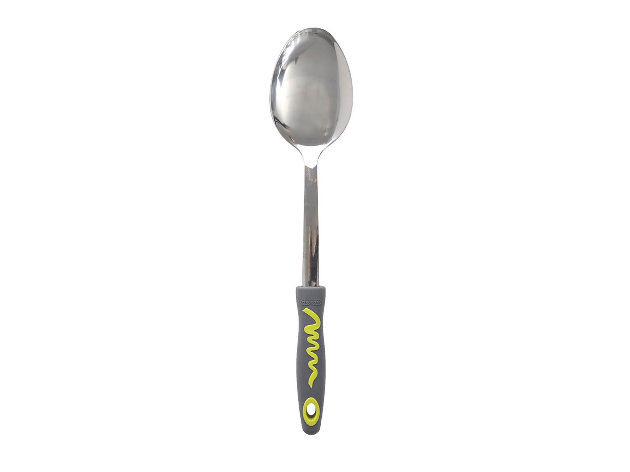 Cuillère en acier inoxydable ustensile de cuisine gris et vert grand confort Dexas