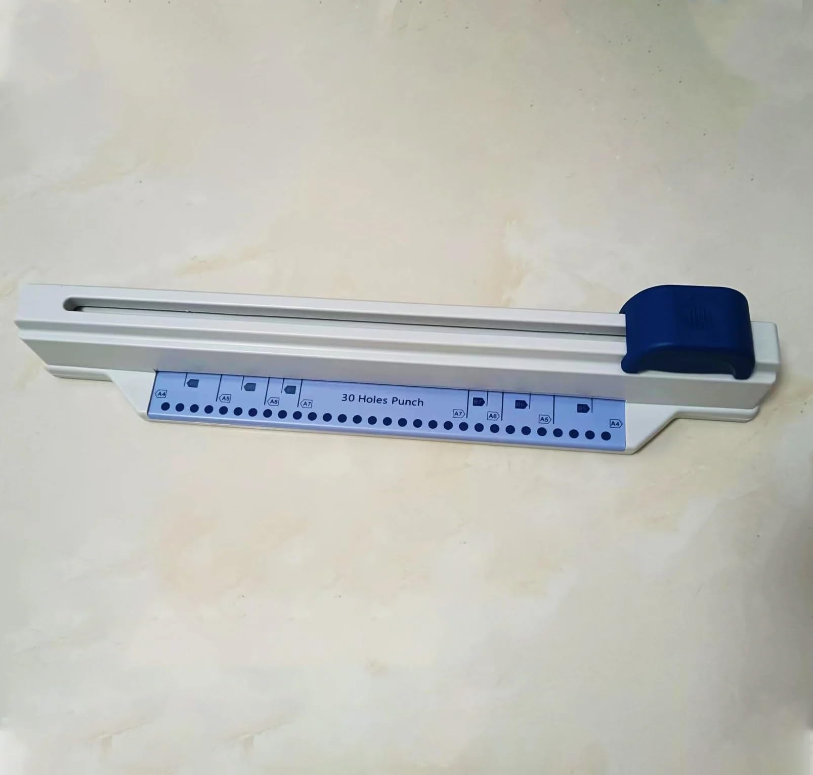Rilegatrice 30 fori Punch Home Home Hand Push Toridal Coil Hole Punch Punch Office Bill Macchina di rilegatura Rilegatrice a dorsi plastici(Blue)