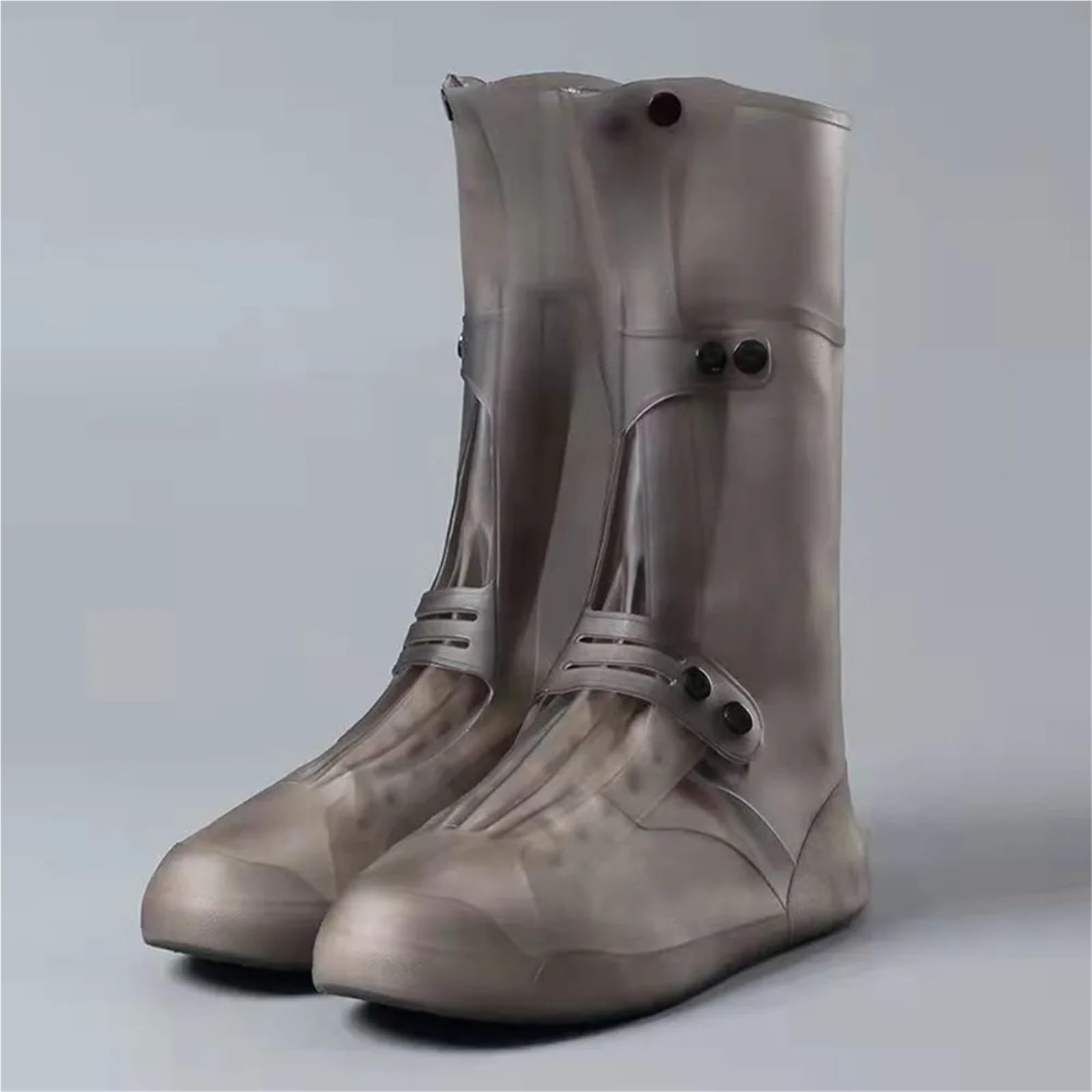 Regen-Schuh-Abdeckung, langes Rohr, wasserdicht, verdickend, rutschfest, verschleißfest, hohes, hohe Oberseite, nasses Outdoor-Silikon, Wasser-Schuh-Abdeckung für Schuhe(L)
