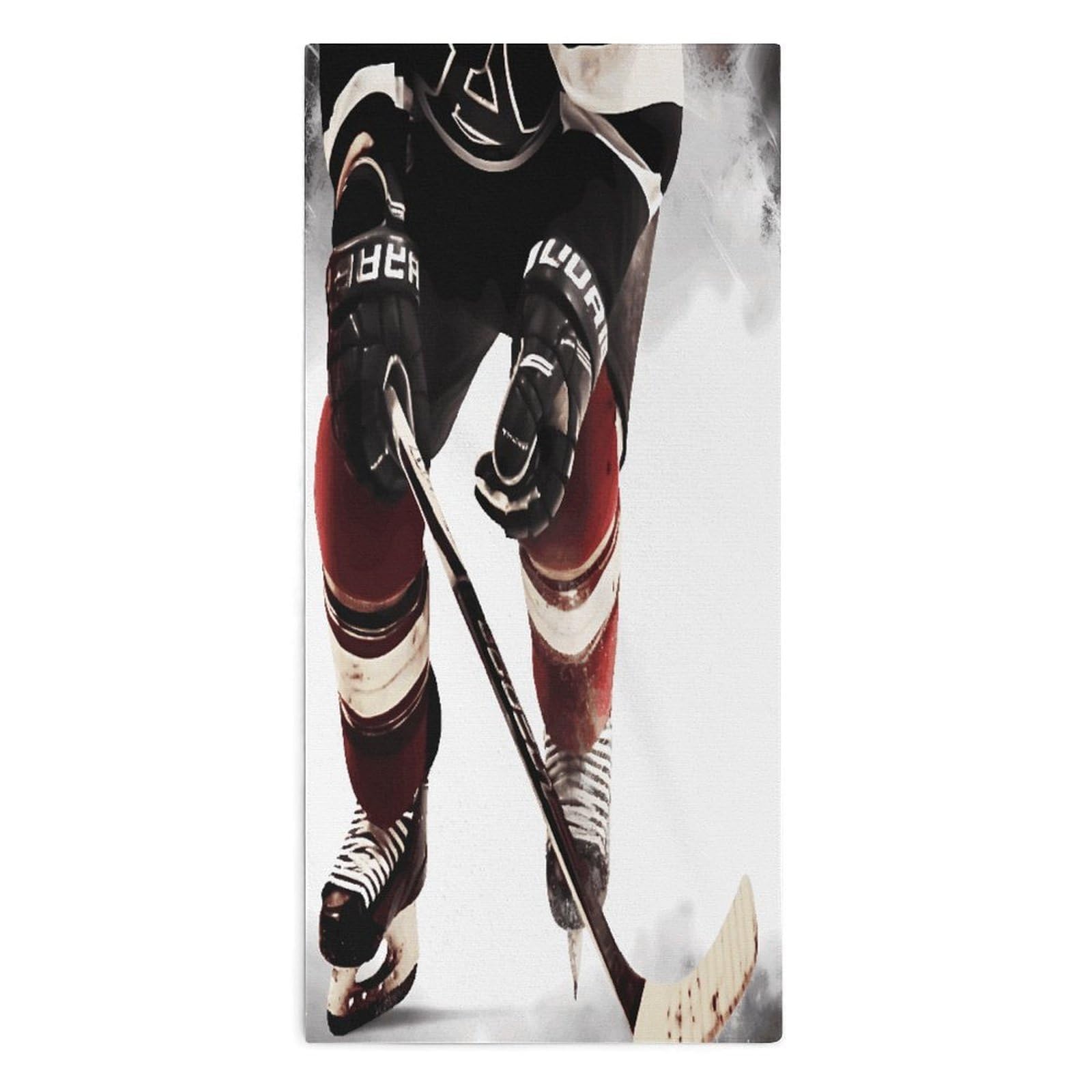 Btcowzrv Style Ice Hockey Pattern Bath Towel Beach Towels Shower Towel