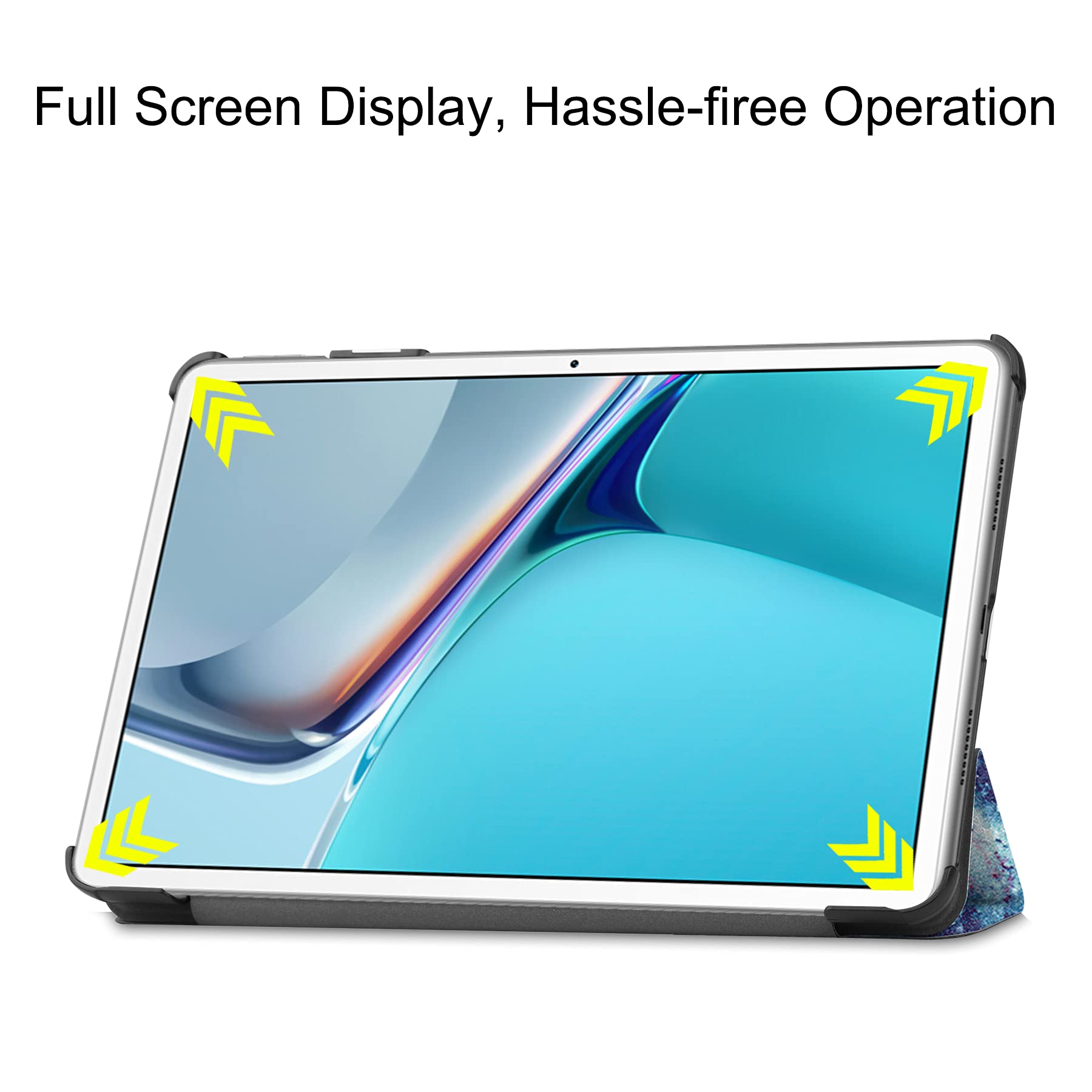 LIUZIHAN Cover per Huawei MatePad 11.5, Auto Wake & Sleep Funzione, Pelle con Funzione di Stand Flip Copertina Smart Case, Custodia per Huawei MatePad 11.5.Blu Scuro