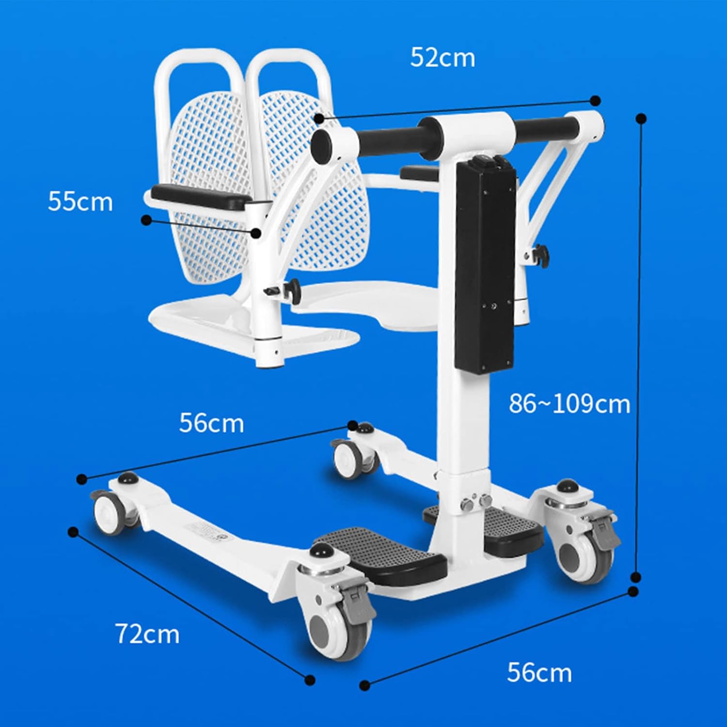 YAMIA1115 Multifunctional Intelligent Electric Wheelchair Shift Transfer Chair Medical Patient Care Elderly Home Bathing Toilet Chair Folding : Health & Household