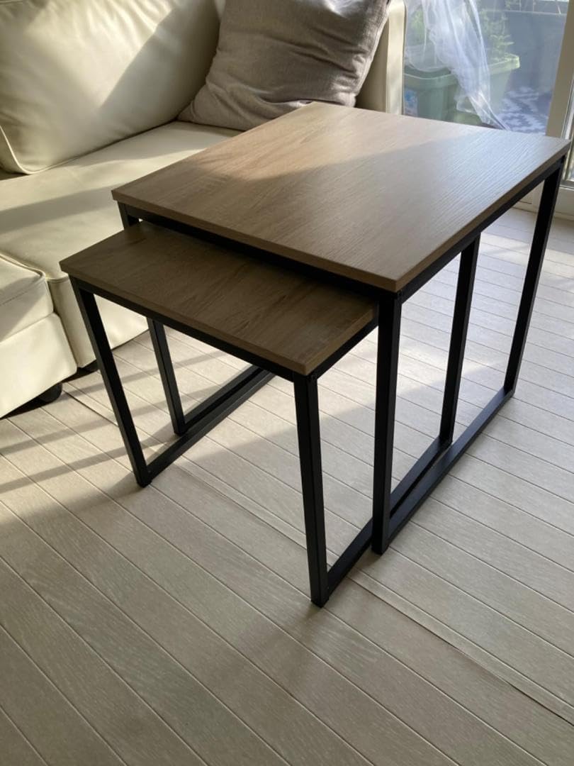 ☆ネストテーブル サイドテーブル おしゃれ 2個セット 　木製 サイドテーブル 2個セット ネストテーブル おしゃれ 木製 サイド