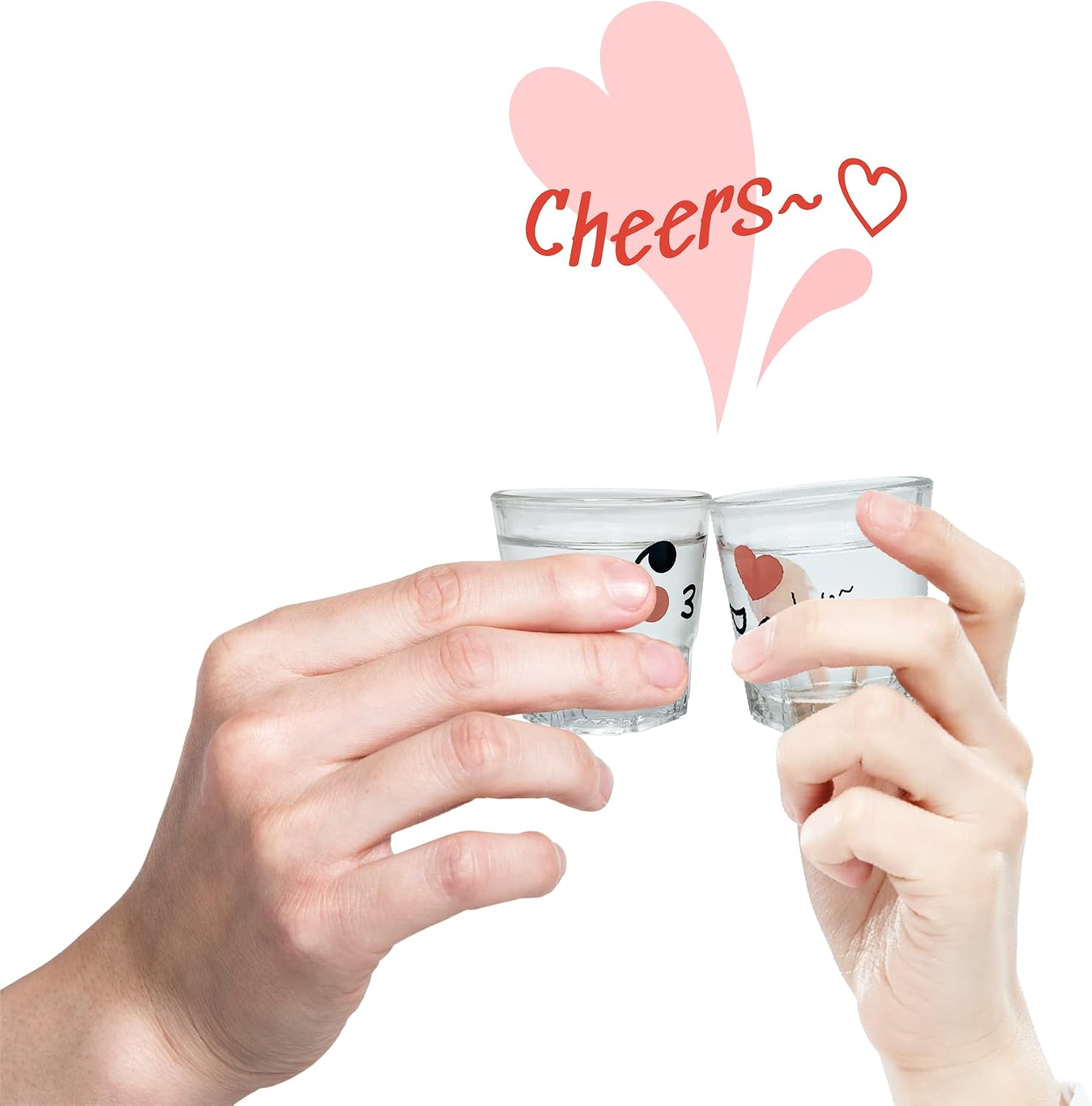 ADDY & PLUSY Korean Lovely Soju Shot Glasses 4pcs