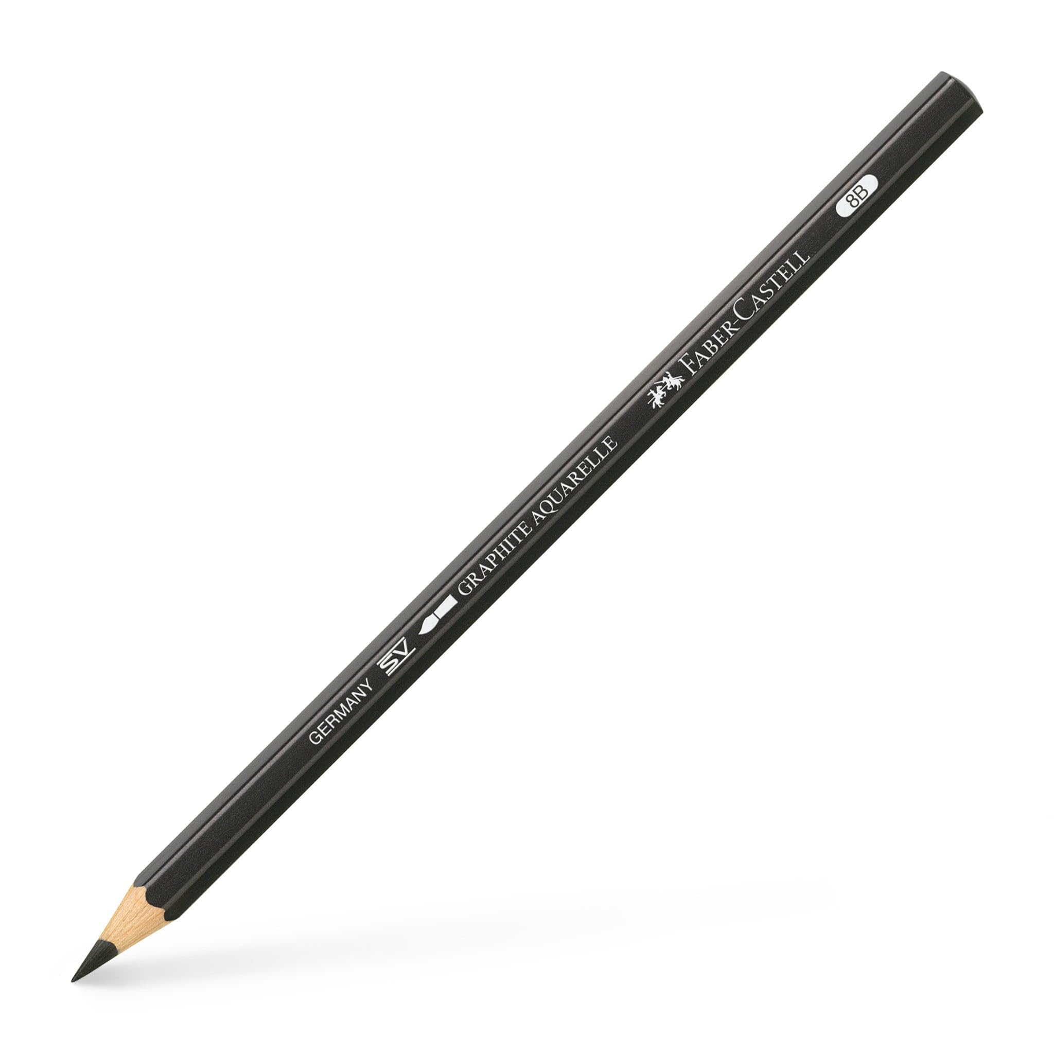 Faber-Castell lápiz de Grafito 8b acuarelable -6u-
