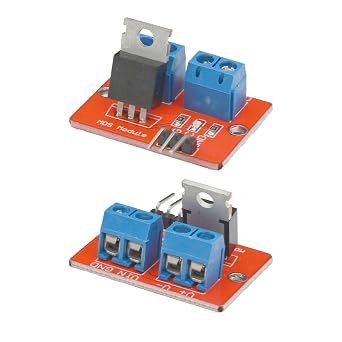 10pcs IRF520 MOSFET Driver Module for Arduino Raspberry PI ARM MCU 3.3V 5V Logic PWM 0-24V Switching Board Motor Speed Control LED Strip Dimmer
