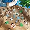 Coastal Cruise Ship Miniature Beach Themed Craft Wood Cutout Starfish, Sea Turtle, Sea Ring, Captain Wheel and Fish Small Wood Nautical Marine Cutouts for Craft DIY Project (36 Pieces) #5