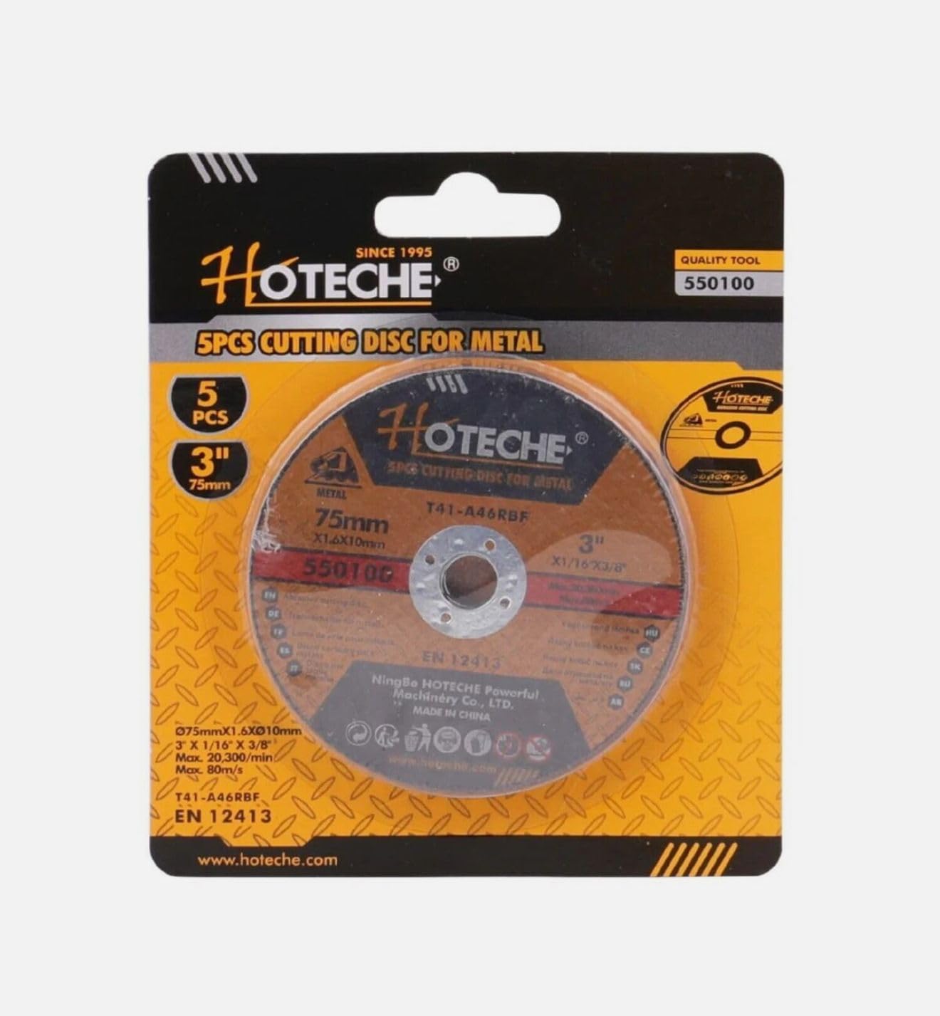 Topolenashop 5 Dischi da Taglio 75 mm per Ferro Metallo Acciaio – Ultra Sottili 1/16''x3/8'', Max 20.300 RPM, Dischi per Smerigliatrice Angolare Materiali Ferrosi | 550100