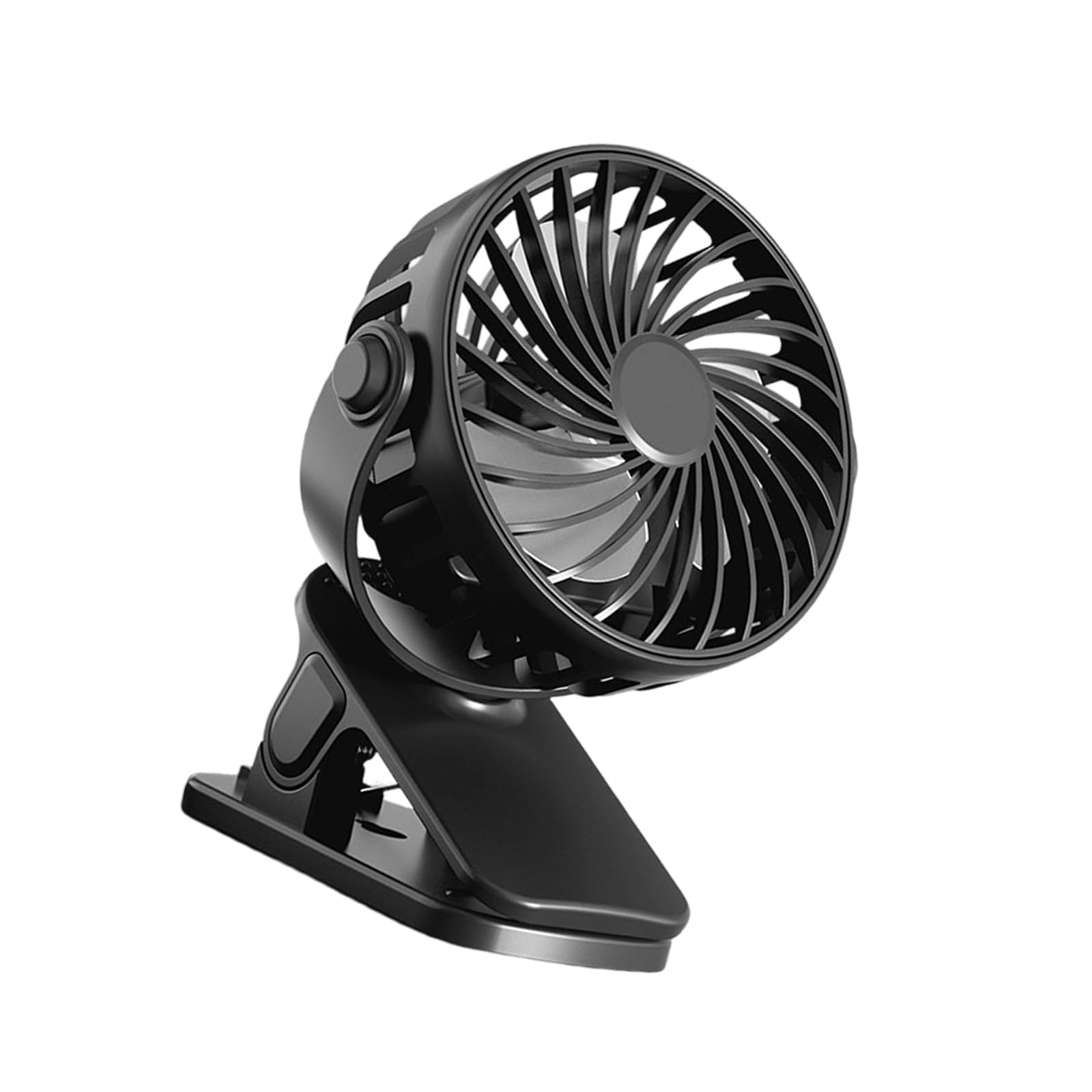 TAZIZI USB Rechargeable Clip Desk Fan with Night Light, 3 Speeds, Quiet for Bedroom Dorm Desktop Clip Fan