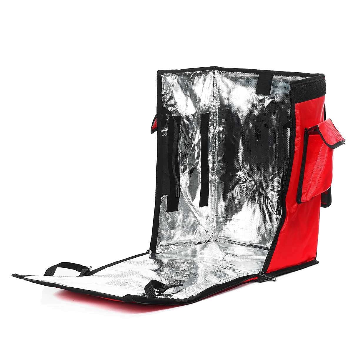 Bolsa para Llevar Pizzas,Bolsa De Entrega 42L Bolsa aislada térmica Pizza portátil Pizza de la Comida Picnic Scooter Mochila Mochila Bolsas de Enfriador Paquete de Aislamiento Plegable