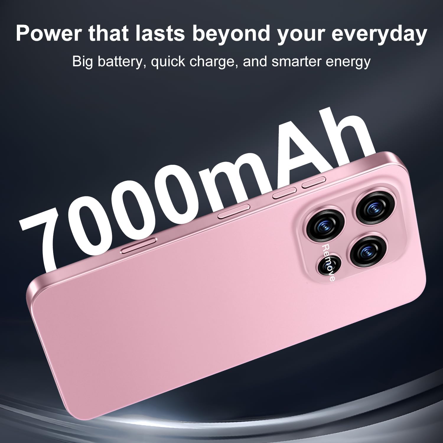 16PM 5G Unlocked Smartphone,12GB+512GB 7000mAh Fully Cell Phone for Android 14, 6.99" HD Screen Unlocked Cell Phone, 68MP+108MP Dual Camera/Dual SIM/Fingerprint (Pink)