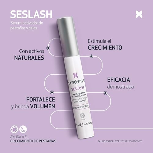 Miniatura 2 de Sesderma SESLASH - Suero potenciador de pestañas y cejas, transforma tus pestañas con este eficaz suero de pestañas y cejas para pestañas hermosas y
