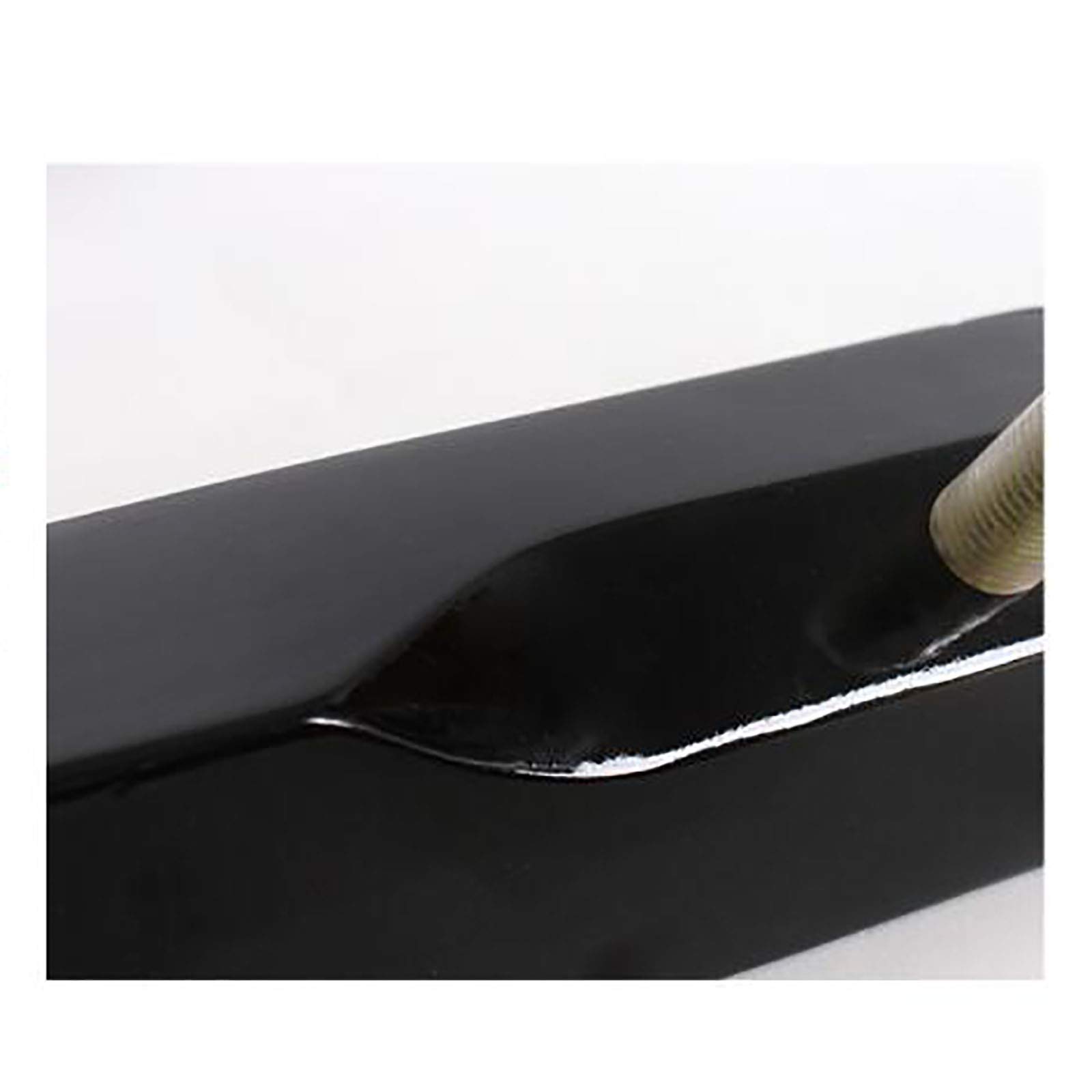 SDdPulse Taburete de piano, banco de piano de madera, cómodo taburete de cuero para teclado, marco de madera maciza, resistente y duradero, adecuado para una persona, negro