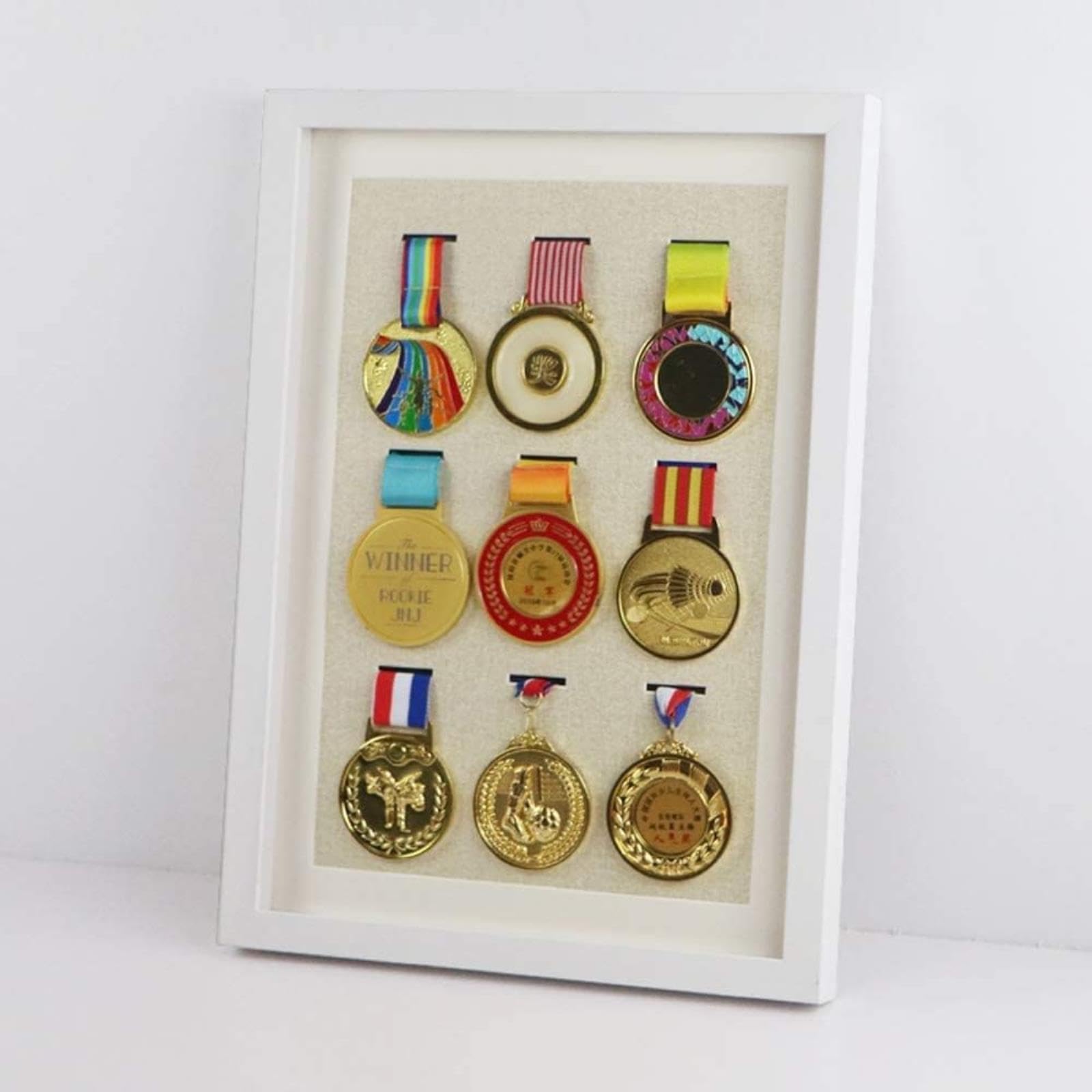 Ramka na zdjęcia Kolekcja Ramka ekspozycyjna Wiele zdjęć Medal wojskowy na medale, medale sportowe, pudełko 3D, do ekspozycji