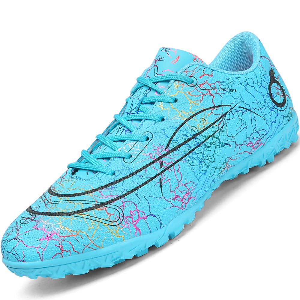 VTASQ Zapatos de Fútbol Niño Profesionales Zapatos de Entrenamiento Adolescentes Aire Libre Deporte Atletismo Botas de Fútbol Cesped Artificial Zapatillas de Fútbol