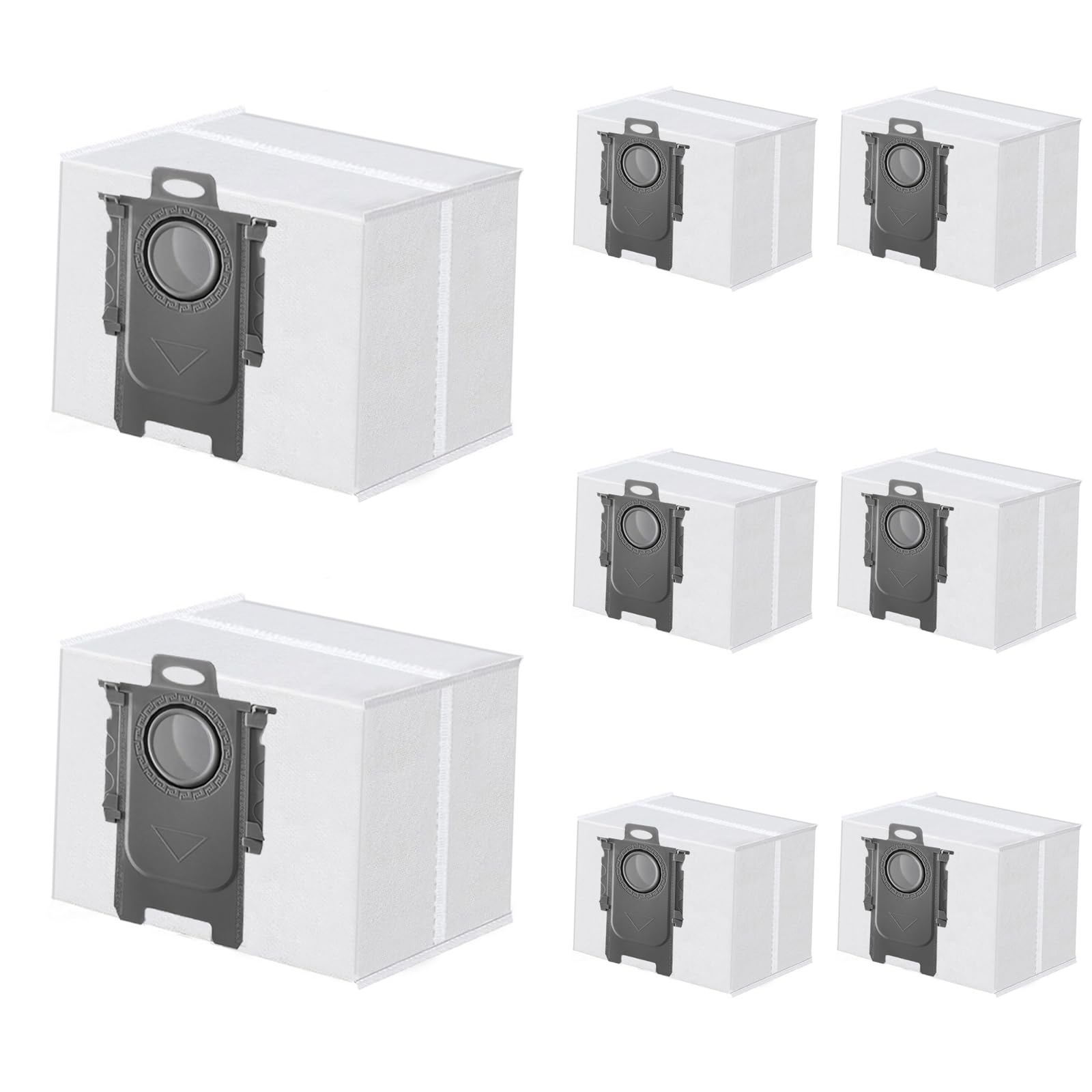 8 Stück Staubbeutel für Roborock Q7 M5+/ Q7 L5+/ Q10 S5+/ Q10 X5+/ S8+/ S8 Pro Ultra/ S7 MaxV Ultra/ S7 Max Ultra/ S7 Pro Ultra/ Q7+/ Q7 Max+/ Q8 Max+/ Q5 Pro+/ Q5+ Staubsauger Absaugstation