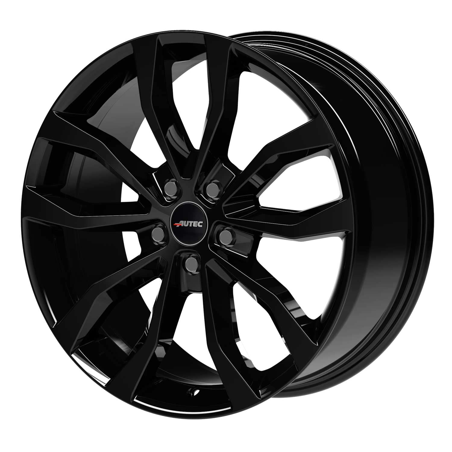 4x Llantas AUTEC UTECA 7.5x17 ET47 5x112 Schwarz