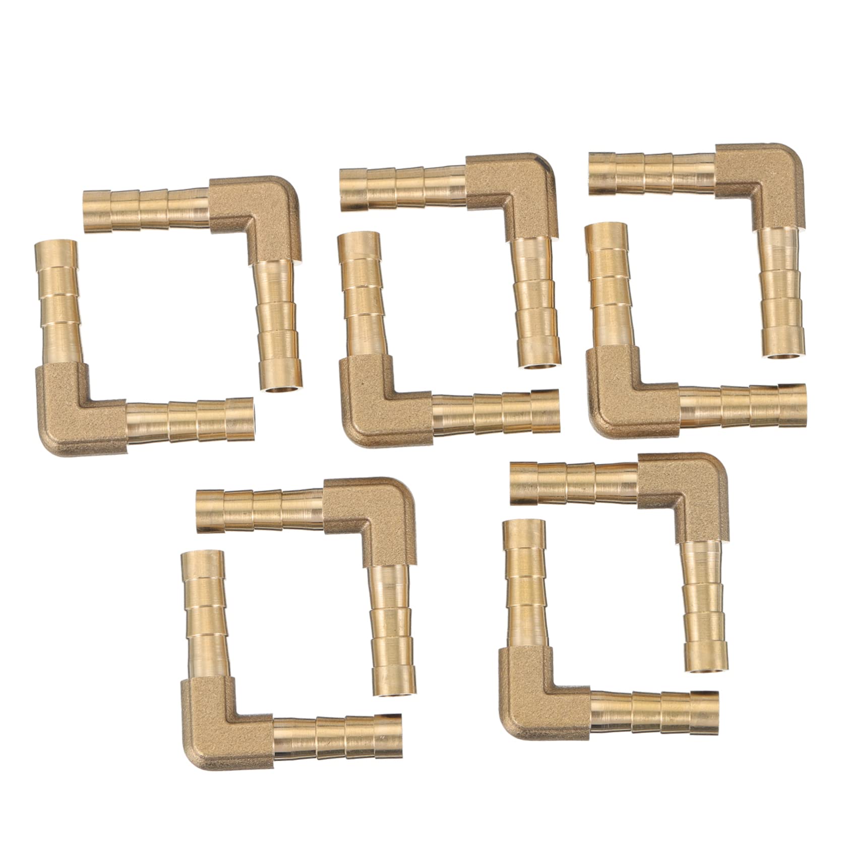 STOBAZA 1set Shape Copper Elbow Joint Mender Tube Connector Outer Thread Fitting for Hvac Coolants and Pipelines Resistant and Strong Design 10pcs