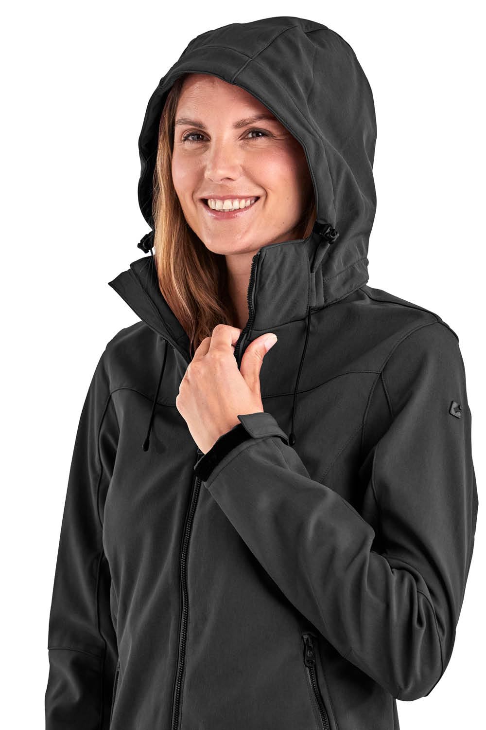 Killtec Damen Softshelljacke Giacca softshell/giacca outdoor con cappuccio staccabile con cerniera Donna
