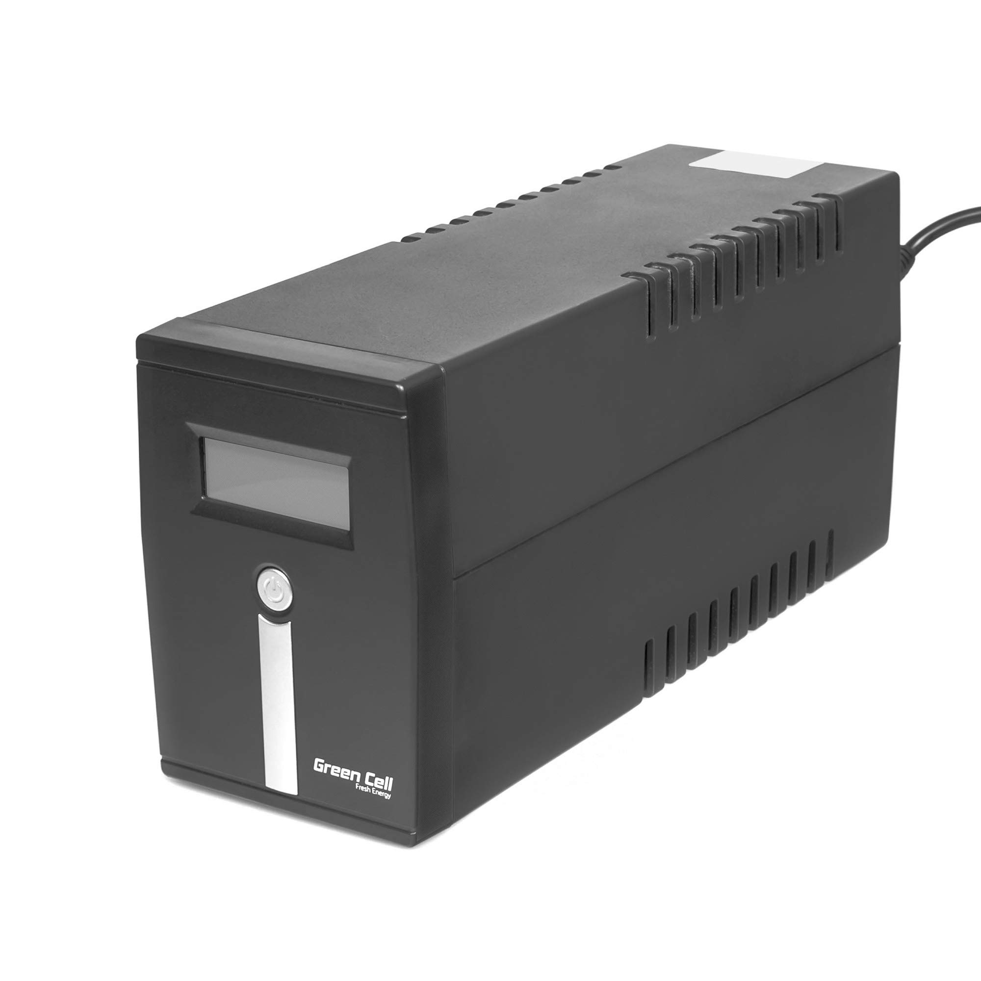 Green Cell® SAI Sistema de alimentación ininterrumpida UPS Potencia 1000VA (600W) 230V Fuente de alimentación Continua Line Interactive senoidal AVR USB/RJ45 2X Schuko 2X IEC Tomas con Pantalla LCD