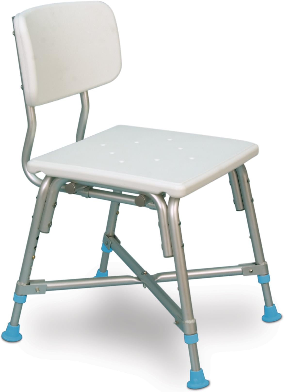 AquaSense Adjustable Bariatric Bath Bench with Non-Slip Seat and Back Rest