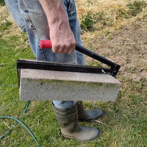 Set of 2 Adjustable Brick Tongs, Work Tools Brick Clamps Soft Handle, Bricks Lifting Carrying Carrier Brick Lifter, Paver Claw for Lifting - Image 7