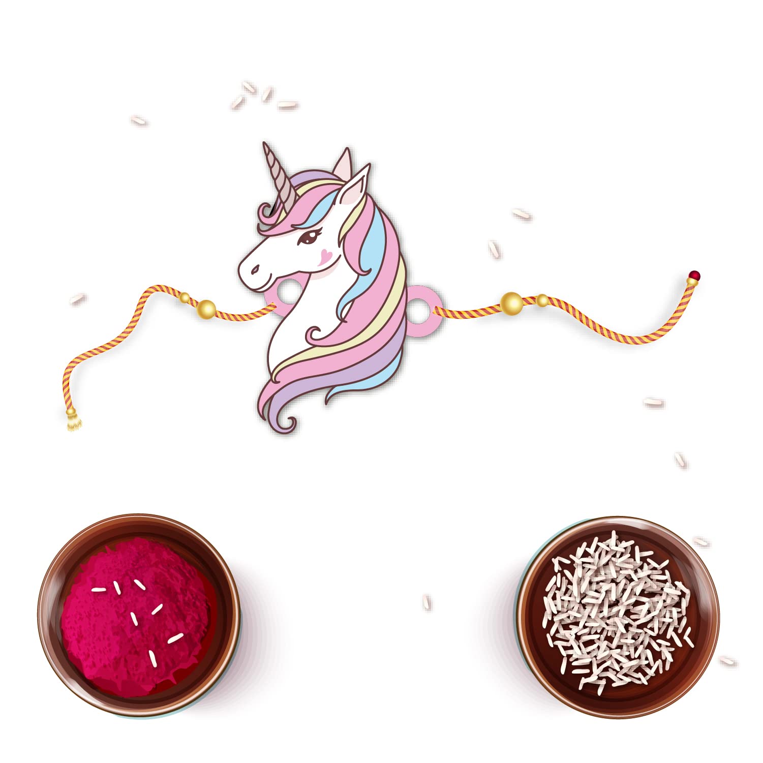 Bhai Please Unicorn Lumba Rakhi for Bhabhi | Set of 1 pc with Roli/Kumkum- Chawal| Kids, Girls Designer, Fancy, Fun, Movie Wooden Rakhi Set| with Raksha Bandhan Greetings (B098F7NYBY) Amazon Price History, Amazon Price Tracker