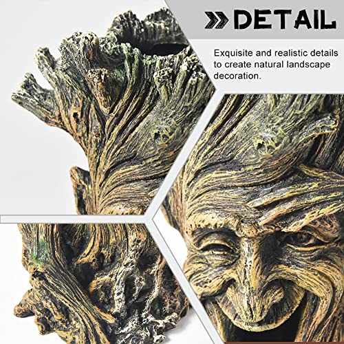Image of Fish Tank Accessories-Hollow Tree Trunk Aquarium Decorations Disney Aquarium Decorations for Betta Hideout Caves Large Aquarium Decor Thematic Ornaments