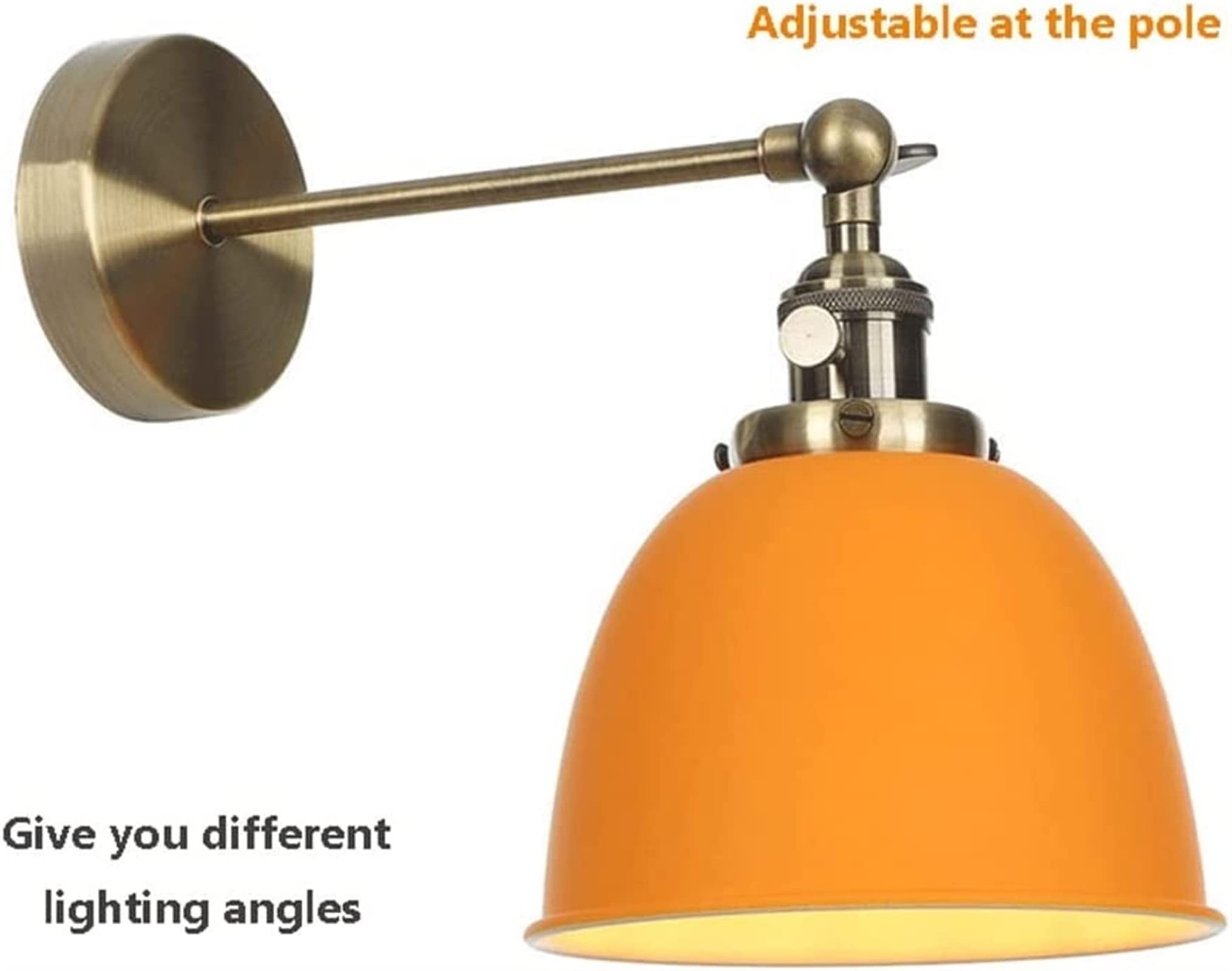 Retro kinkiet, regulowane kinkiety ścienne, lampa do sypialni, wahadłowa lampa ścienna, dekoracja ścienna w stylu amerykańskim wiejskim, oświetlenie wewnętrzne do salonu