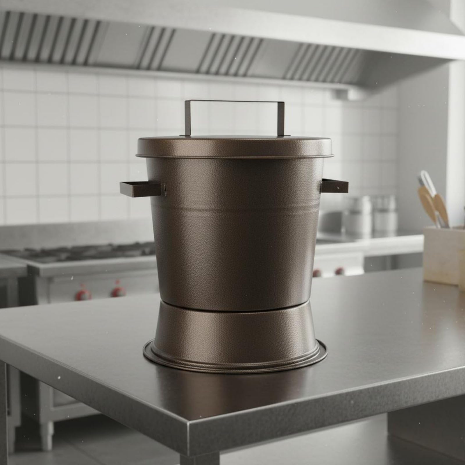 predolo Secchio Spegni Carbone Spegnimento Rapido Secchio Spegni-Carbone Sigillato Bidone Spegnicarbone con Coperchio per Ristoratori, Ristorante Barbecue