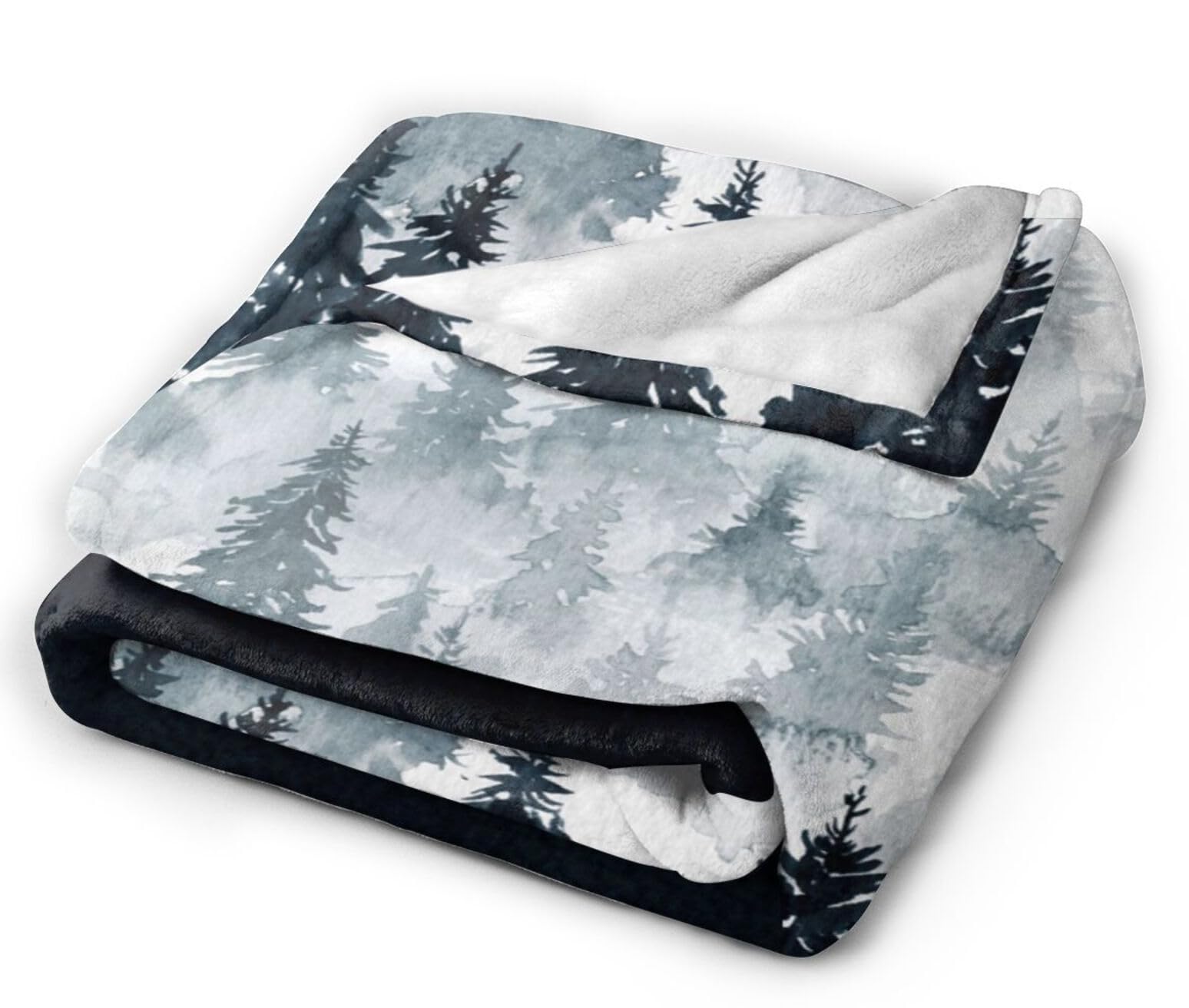 HGOD DESIGNS Mountains Landscape Blanket for Women Lightweight Soft Fleece Flannel Throw Blanket Trees Sofa Couch Living Room 130x150cm - Image 4